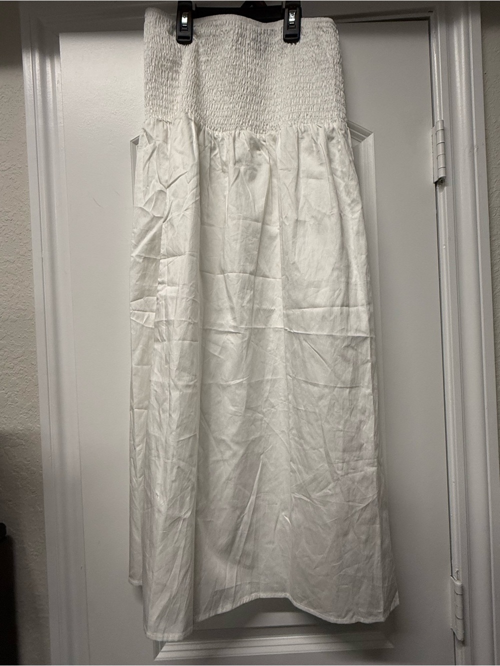 Wild Fable White Smocked Maxi Skirt Size Small NWOT